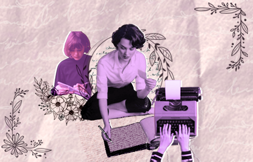 collage escritura feminista